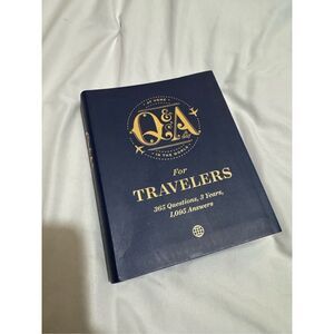 Q & A for travelers Journal NWt travel adventure book notes book